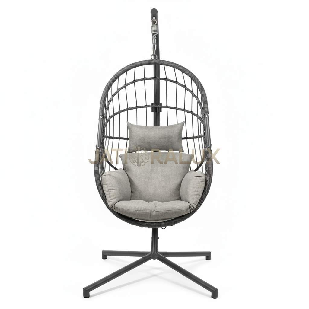 Premium teak furniture: Sienna Hanging Egg Chair-Code 001